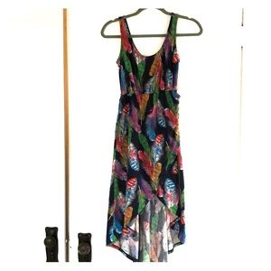 Summer feather dress